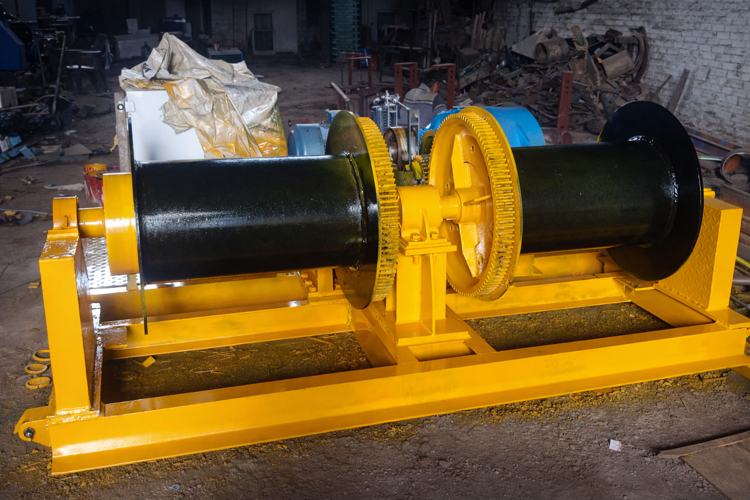 Double Drum Winch Machine